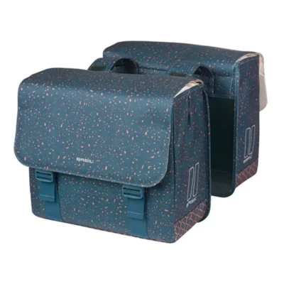 Dubbele fietstas Basil Flair 35 liter - navy