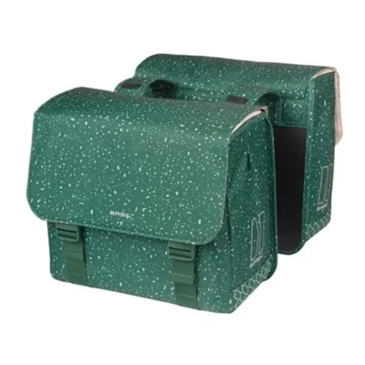 Dubbele fietstas Basil Flair 35 liter - groen