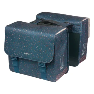 Dubbele fietstas Basil Flair MIK 35 liter 15 x 35 x 31 cm (2x) - Navy
