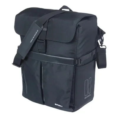 Fietsschoudertas Basil Move MIK studs 14 liter 14 x 24 x 34 cm - zwart
