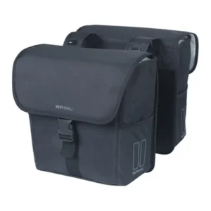 Dubble fietstas Basil GO 32 liters - zwart