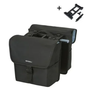 Dubbele fietstas Basil GO MIK 32 liter - zwart