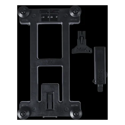 MIK adapterplaat Basil 2.0 afsluitbaar - zwart