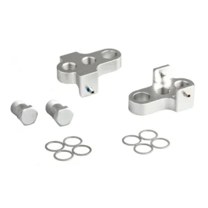 Crankverkorter Mirage T6 aluminium met RVS bouten - zilver