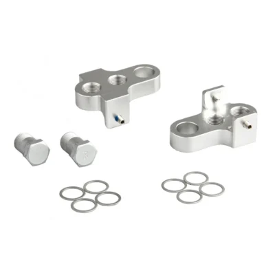 Crankverkorter Mirage T6 aluminium met RVS bouten - zilver