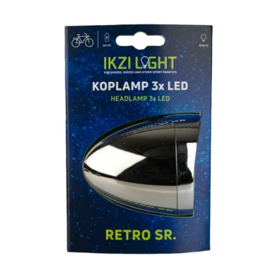 Koplamp IKZI Retro 3x LED - chroom