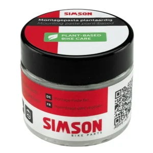 Montagepasta Simson plantaardig - zwart/rood