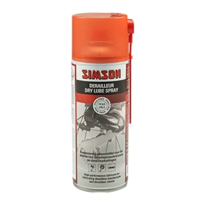 Derailleur Simson Dry Lube Spray 400ml - oranje